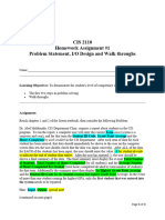 CIS 2110 Homework Assignment #1 Problem Statement, I/O Design and Walk-Throughs