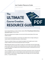 The Ultimate Course Creation Resource Guide