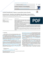 Cerebral Hemodynamic Response To Generalized Anxiety Disorder