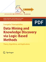 Data Mining and Knowledge Discovery Via Logic-Based Methods - Theory, Algorithms, and Applications (Triantaphyllou 2010-06-28)