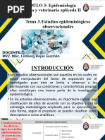 Tema 3 Estudios Epidemiológicos Observacionales