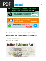 Admissions and Confessions in Evidence Act