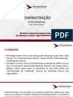 Administração - ENDOMARKETING - Prof. Janilson Santos