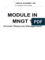 Module MNGT1