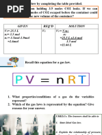 Ideal Gas Law