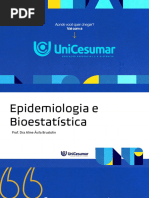 Aula 8 Bioestatitica e Epidemiologia Aine Avila Brustolin PDF