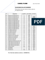 Cabrel Plomb: Devis Estimatif Du Lot Plomberie Section A: Détail Pour L'évacuation Des Eaux Vannes Et Eaux Usées en