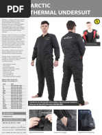 Northern Diver Metalux Arctic Undersuit Datasheet