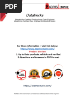 Databricks Certified Professional Data Engineer Questions and Answers PDF Dumps 