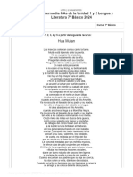 Prueba Intermedia Oas de La Unidad 1 y 2 Lengua y Literatura 7 Basico 2024 5582451