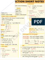 Redox Reaction Short Notes - Learning Tales 6