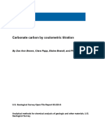 Carbonate Carbon by Coulometric Titration