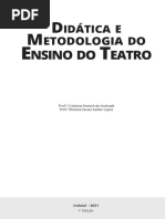 Didática e Metodologia Do Ensino Do Teatro