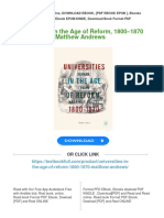 Full Download Universities in The Age of Reform, 1800-1870 Matthew Andrews PDF