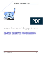 Object Oriented Programming