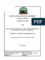 Kenya Rural Roads Authority: Mombasa Region Tender Document