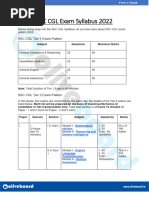 SSC CGL Syllabus 2022 PDF