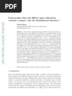 Michel Planat - Pauli Graphs When The Hilbert Space Dimension Contains A Square: Why The Dedekind Psi Function ?