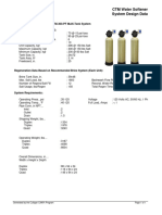 CTM Water Softener System Design Data