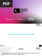 Clase 2 - Historia y Primeros Pasos en HTML