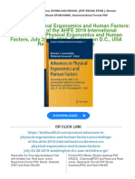 Advances in Physical Ergonomics and Human Factors: Proceedings of the AHFE 2019 International Conference on Physical Ergonomics and Human Factors, July 24-28, 2019, Washington D.C., USA Ravindra S. Goonetilleke download pdf