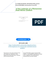 Get Eigenfunctions of The Laplacian of A Riemannian Manifold Steven Zelditch Free All Chapters