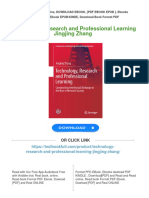 Full Download Technology, Research and Professional Learning Jingjing Zhang PDF