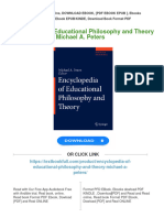 Full Download Encyclopedia of Educational Philosophy and Theory Michael A. Peters PDF