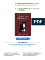 Get Introduction To Quantum Mechanics David J. Griffiths Free All Chapters