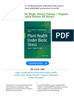 Plant Health Under Biotic Stress Volume 1 Organic Strategies Rizwan Ali Ansari Download PDF