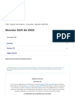 Decreto 2231 de 2023 - Reglamentacion