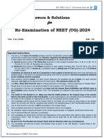 NEET Re Exam 2024 Question Papers With Solutions