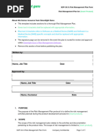 Risk Management Plan