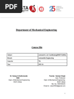 Course Work File Automotive Air Conditioning