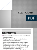 Topic 7 - Electrolytes