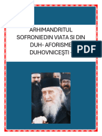 Arhimandritul Sofronie - Din Viată Și Din DUH - Aforisme Duhovnicești