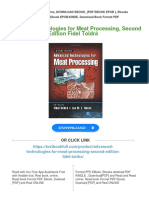 (PDF Download) Advanced Technologies For Meat Processing, Second Edition Fidel Toldrá Fulll Chapter