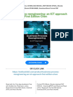 Business Process Reengineering: An ICT Approach First Edition Chen Download PDF