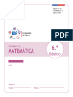 Prueba Matematica Cierre 2022 6 Basico