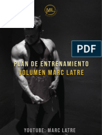 Plan de Entrenamiento Volumen - YouTube Marc Latre