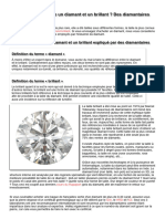 Quelle Est La Différence Entre Un Diamant Et Un Brillant