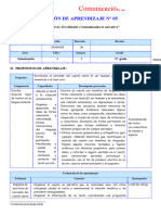 SESIÓN 5 - Letras Vivas Escribiendo y Textualizando Tu Narrativa - COM 2°