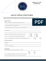 Grant Applicationform