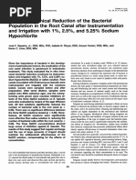 Chemomechanical Reduction of The Bacterial Population in The Root Canal 2023-12-03 20 - 06 - 15