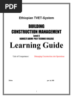 Module 2 Managing Construction Site Operation