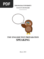 TMU English Test Preparation - SPEAKING