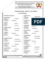 RAZONAMIENTO VERBAL BIMESTRE 2 REPASO II 1ero. de SECUNDARIA