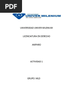 Universidad Univer Milenium Licenciatura en Derecho Amparo