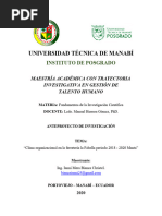 Anteproyecto Clima Organizacional La Fabella