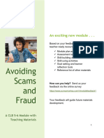 Avoiding Scams and Fraud A CLB 5 6 Module